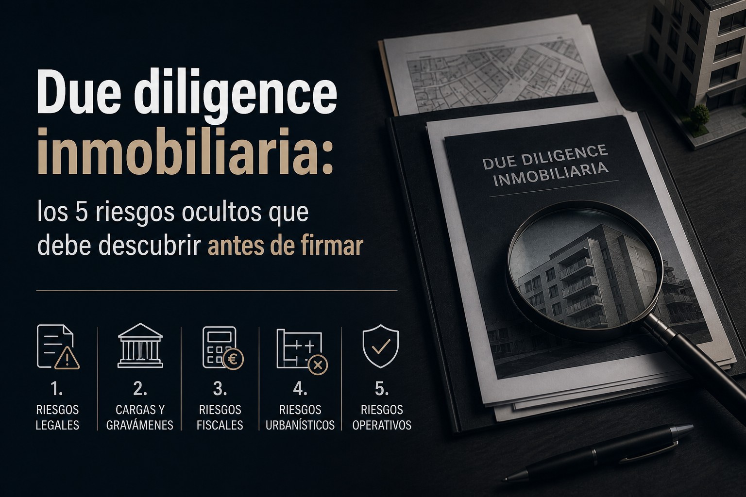 Planos arquitectónicos y documentación legal de una operación inmobiliaria